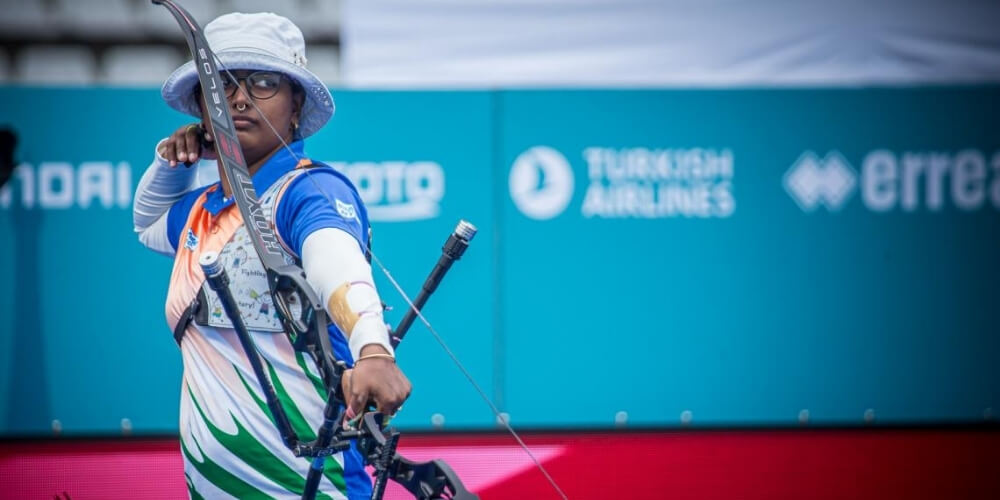 Indian Archer Deepika Kumari reclaimed the World No. 1 spot in the Archery World Rankings