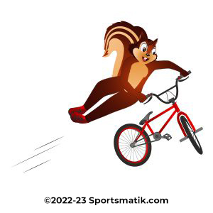 Gillu practicing BMX