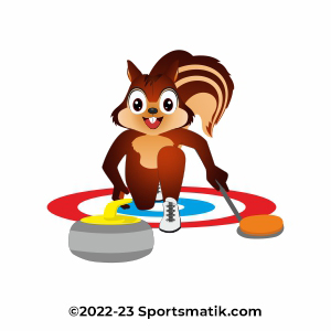 Gillu practicing Curling