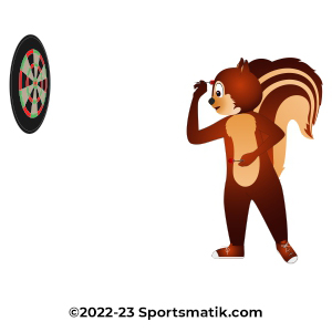 Gillu practicing Darts