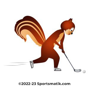 Gillu practicing Floorball