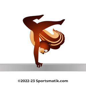 Gillu practicing Gymnastics