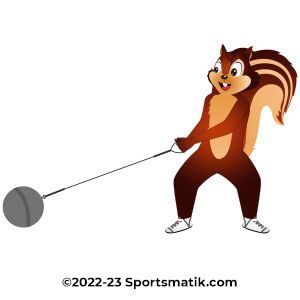 Gillu practicing Hammer Throw