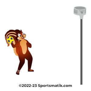 Gillu practicing Korfball