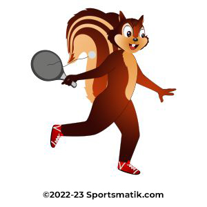 Gillu practicing Paddleball