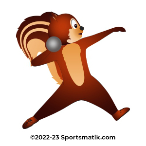 Gillu practicing Shot Put