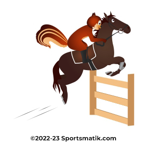 Gillu practicing Show Jumping