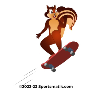 Gillu practicing Skateboarding