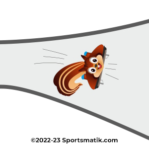 Gillu practicing Skeleton