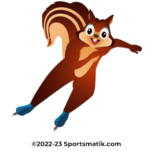 Gillu practicing Speed Skating