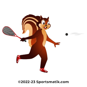 Gillu practicing Squash