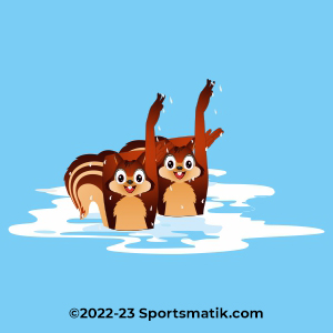 Gillu practicing Synchronized Swimming