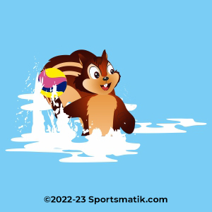 Gillu practicing Water Polo