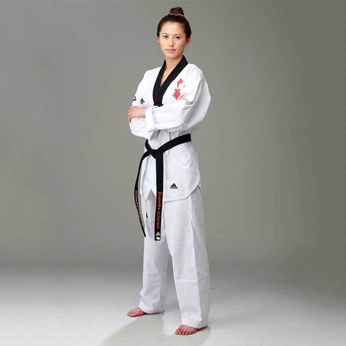 ITF Taekwondo Diamond Elite Black Belt Fighter Uniform Suits Gi Training Dobok 
