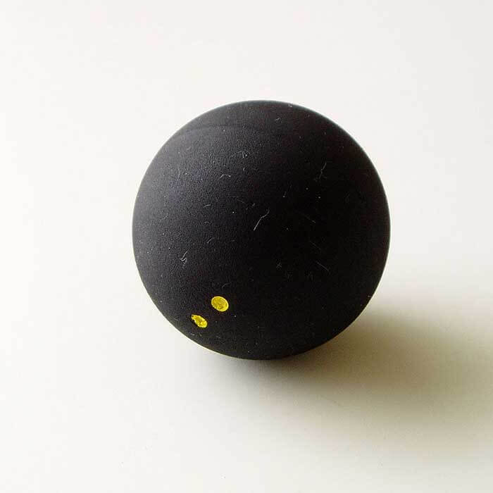 34A2 Squash Ball Two-Yellow Dots Low Speed Official Sports Rubber Balls Player 