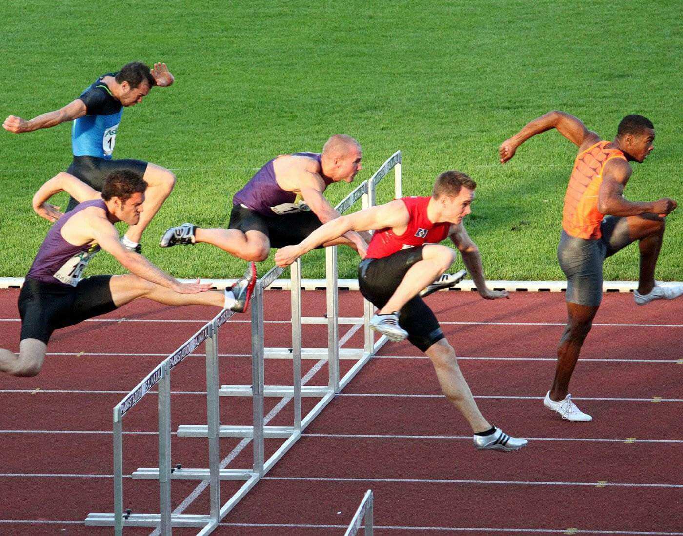 Track And Field Background Hurdles