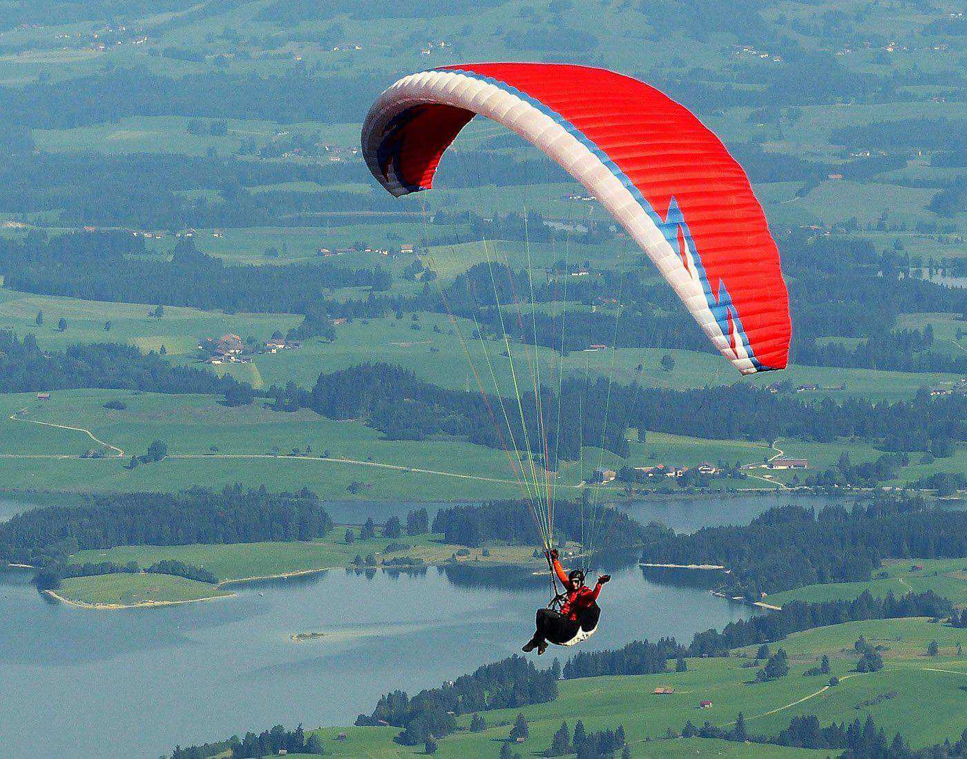 Stempel « GLEITSCHIRMFLIEGEN » Adressenstempel Motiv Name Paragliding Sport Luft 