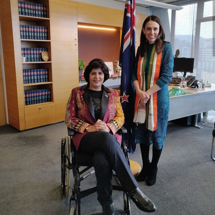 Deepa Malik with New Zealand Prime Minister Photo