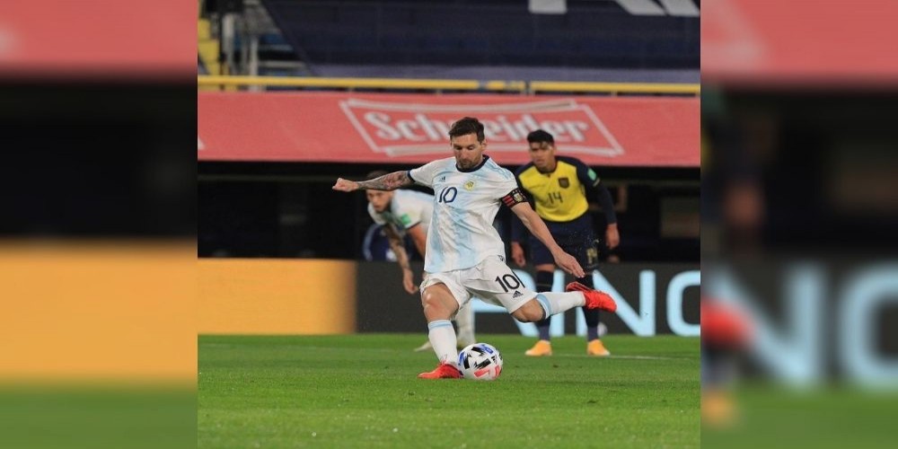 Argentina defeated Ecuador 1-0 in WC Qualifiers with Messi’s penalty shot