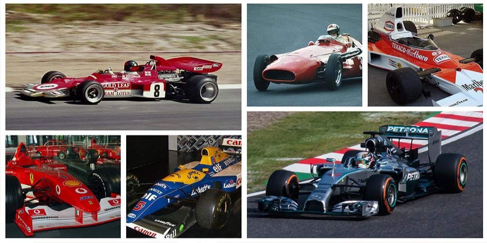 Most Iconic Formula Cars Till Date