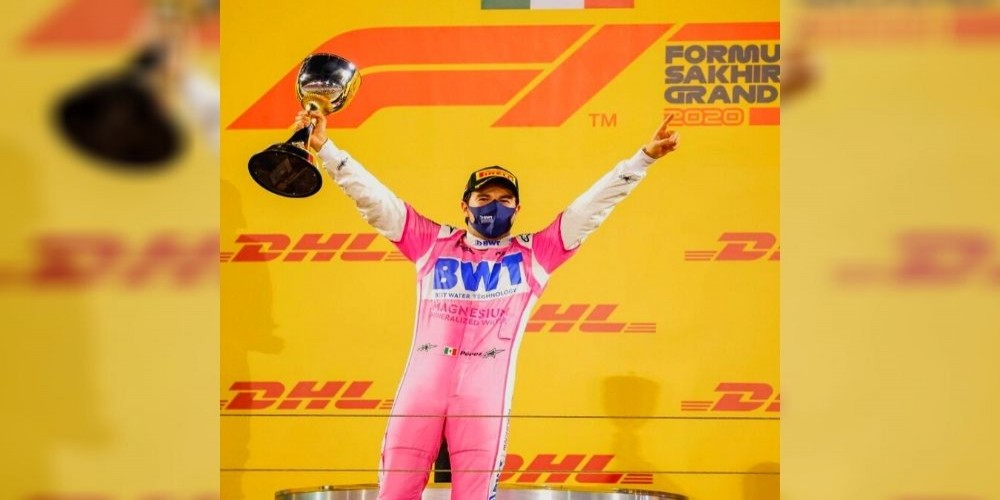 Mexican driver Sergio Perez got his maiden F1 victory at Sakhir Grand Prix