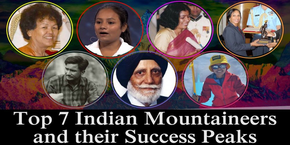 Top 7 Indian Mountaineers and their Success Peaks