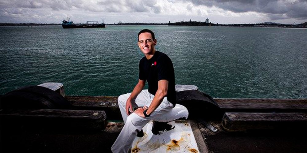 William Trubridge set the world record in 'constant weight no fins' with an 84m dive