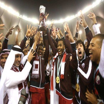Qatar celebrates Won Gulf Cup