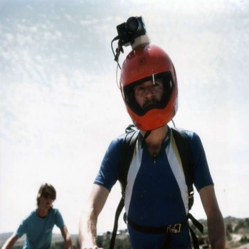 Mark Schulze wearing helmet cam