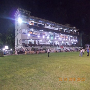 Members Grandstand building on 'Night Racing Day