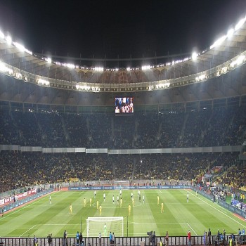 Interior of stadium in Kiev