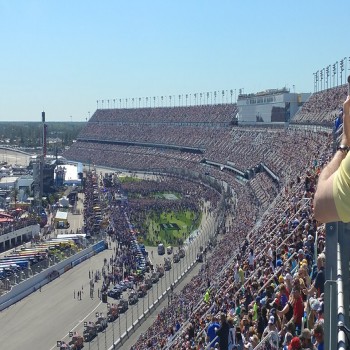 The tri-oval in 2017 after Daytona Rising was completed.
