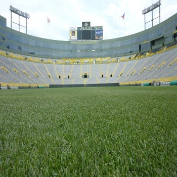 View of Lambeau Field from the South end zone