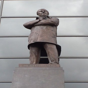 A statue of Sir Alex Ferguson was installed at Old Trafford on 23 November 2012.