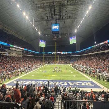 The 2022 Conference USA Championship Game hosted by the #23 (AP) UTSA Roadrunners in their home stadium the Alamodome against the North Texas Mean Green