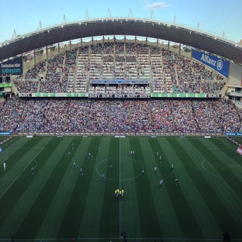 Allianz Stadium on 13 October 2012 before the start of Sydney FC's match against Newcastle Jets.