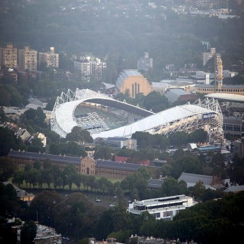 A view of Allianz Stadium from 360 Bar&Dining in Sydney Tower.