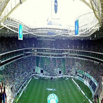 Panoramic view of Allianz Parque, in January 2015