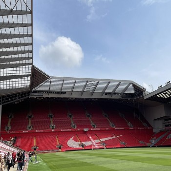 The redeveloped Anfield Road 2024