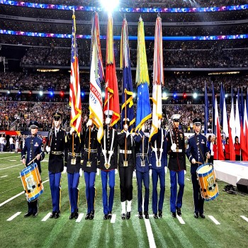 Armed Forces Color Guard at Super Bowl XLV