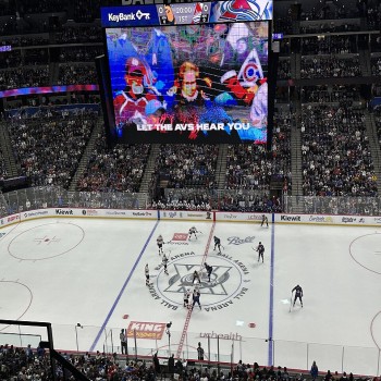 Ball Arena during a game between the Colorado Avalanche and Florida Panthers in December 2025.