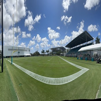 Baptist Health Training Complex in July 2025 ahead of Miami Dolphins training camp