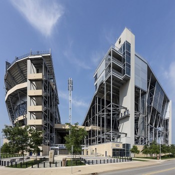 Beaver Stadium seen from the east in August 2014