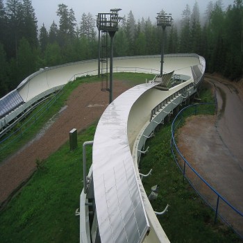 Bobsleigh track in Altenberg/Germany