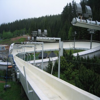 Bobsleigh track in Altenberg/Germany