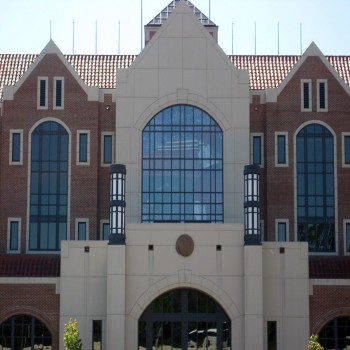 Stained glass at Bobby Bowden Field at Doak Campbell Stadium