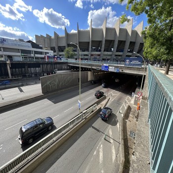 Exterior of the Parc des Princes in 2022.