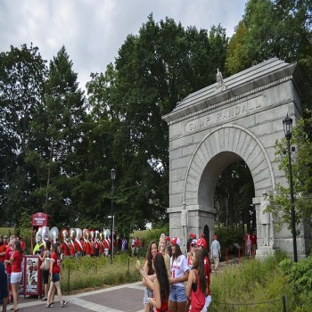 Camp Randall Arch as seen before UW v UMASS 08-31-2013