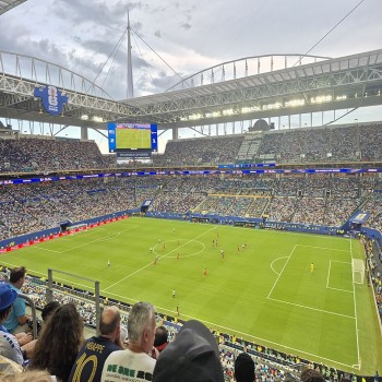 FIFA World Cup 2026 match on 21 June 2026, showing Cape Verde players in white jerseys competing against Uraguay in red.