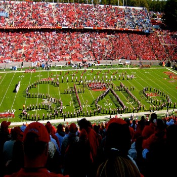 The band at Carter-Finley Stadium in 2008